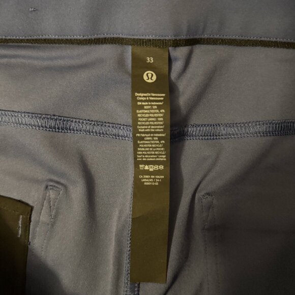 Lululemon ABC pants, 33x32L - Picture 2 of 3